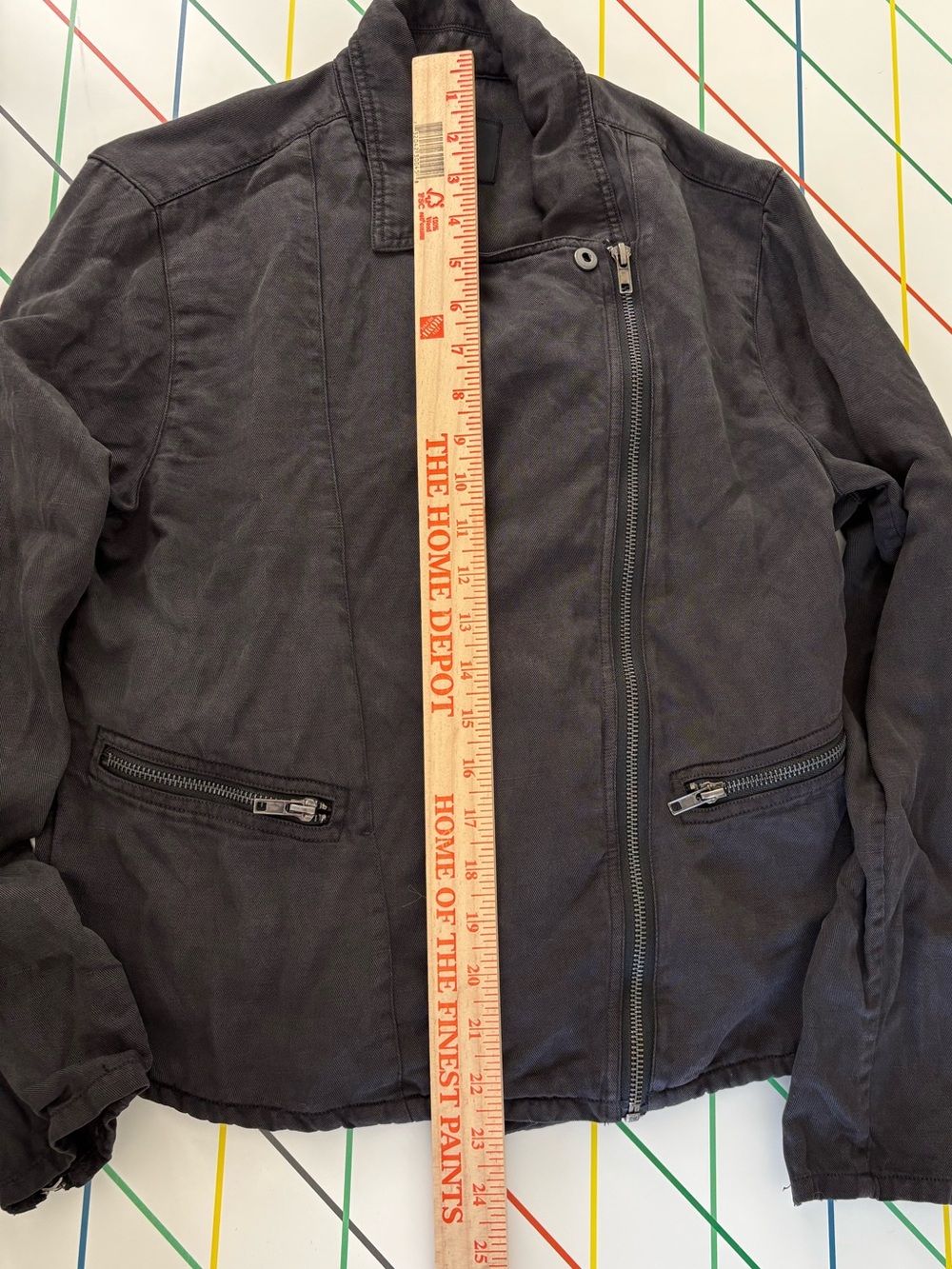 Rails Asymmetric Coal Moto Jacket Medium Good Condition Edgy Mod Bikercore Chic - Picture 7 of 8
